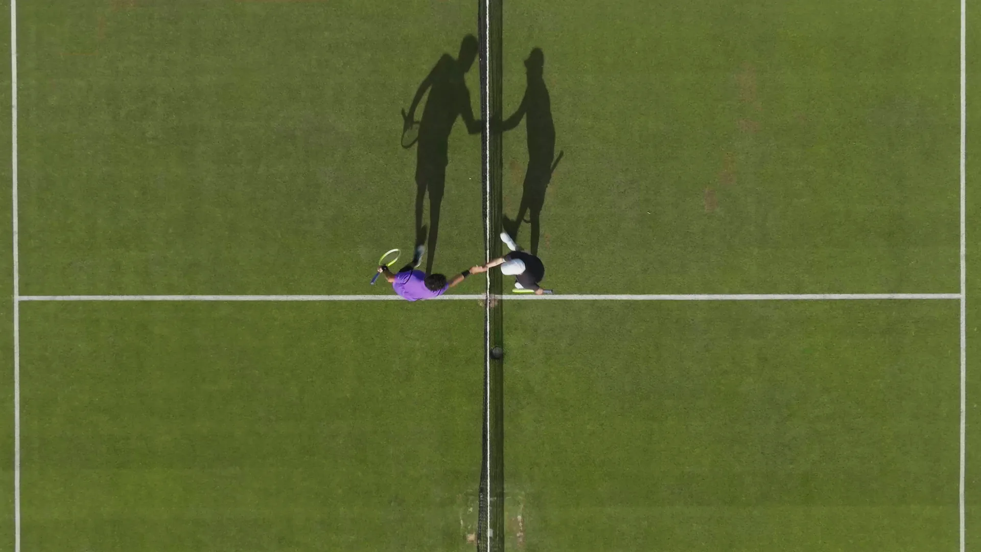 Aerial tennis court — Shaping the Game documentary series for PIF